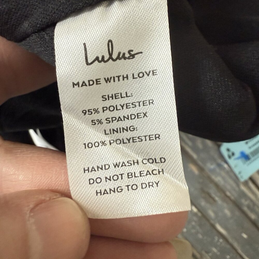Lulus Dress One Shoulder Mini Dress Black Womens Size Medium NWT - Picture 9 of 10